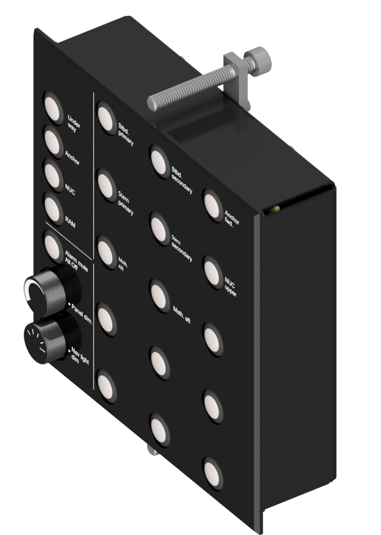 Compact control panel for NLC, 15 ch, light dim